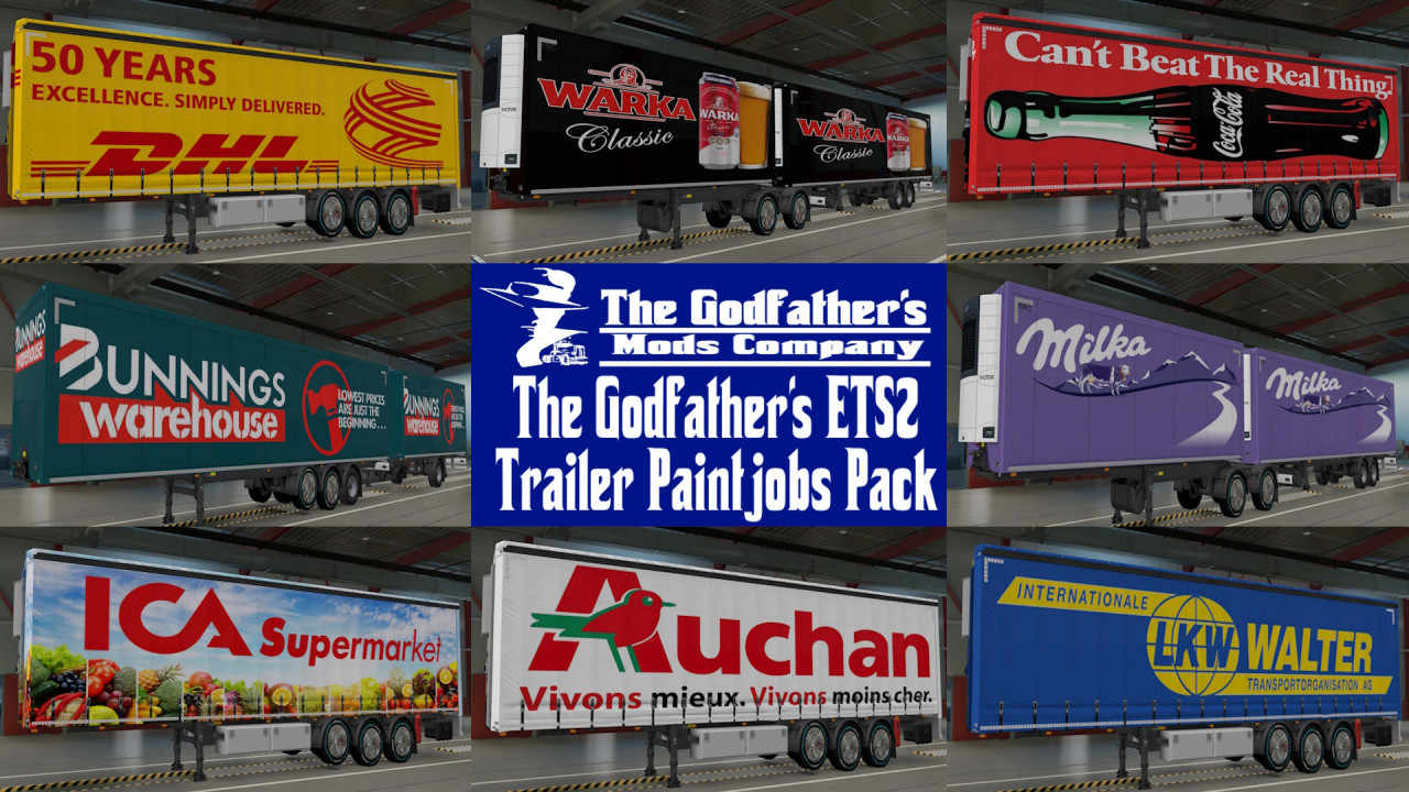 The Godfather's ETS2 Trailer Paintjobs Pack